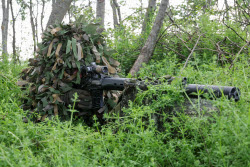 Sniper training in Zaporozhye Region, Russia
