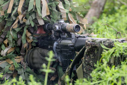 Sniper training in Zaporozhye Region, Russia