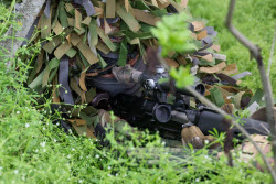 Sniper training in Zaporozhye Region, Russia
