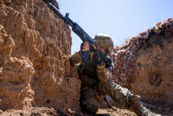 Infantry assault training in Kherson Region, Russia