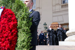 Farewell to Bolshoi Ballet choreographer Yuri Grigorovich in Moscow