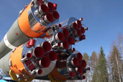 Soyuz-2.1b rocket launched from Plesetsk Cosmodrome