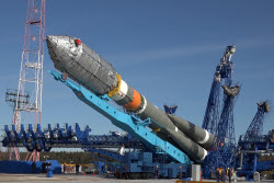 Soyuz-2.1b rocket launched from Plesetsk Cosmodrome