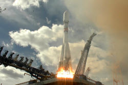 Soyuz-2.1b rocket launched from Plesetsk Cosmodrome