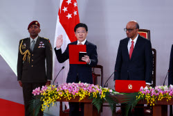 Swearing-in ceremony of Singapore's Prime Minister Lawrence Wong and his cabinet