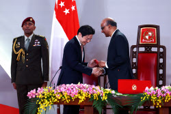 Swearing-in ceremony of Singapore's Prime Minister Lawrence Wong and his cabinet