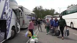 ВИДЕО. Возвращение мирных жителей по обмену