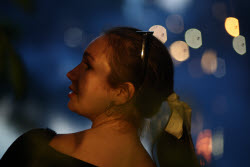 Water lantern festival in Moscow