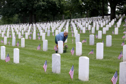 US Flags At Arlington National Cemetery In Arlington In Washington, District Of Columbia, USA, Washington Dc, Virginia. - 23 May 2025
