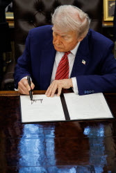 President Trump signs executive orders at the White House