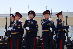 Last Bell ceremony for school leavers in Stavropol