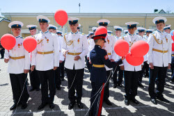 Last Bell ceremony for school leavers in Stavropol