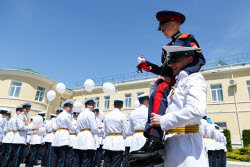 Last Bell ceremony for school leavers in Stavropol