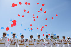 Last Bell ceremony for school leavers in Stavropol