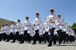 Last Bell ceremony for school leavers in Stavropol