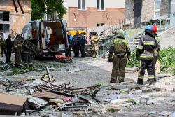 Последствия взрыва газа в Донецке