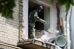 Последствия взрыва газа в Донецке