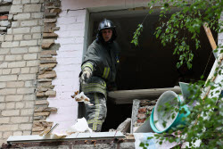 Последствия взрыва газа в Донецке
