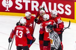 2025 IIHF Ice Hockey World Championship semi-finals - Switzerland vs Denmark