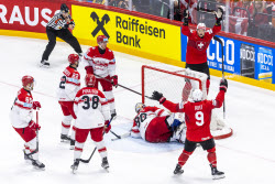 2025 IIHF Ice Hockey World Championship semi-finals - Switzerland vs Denmark