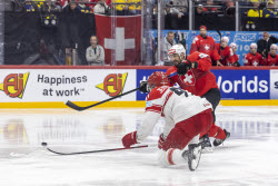 2025 IIHF Ice Hockey World Championship semi-finals - Switzerland vs Denmark