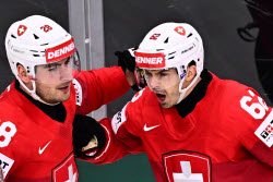 2025 IIHF Ice Hockey World Championship semi-finals - Switzerland vs Denmark