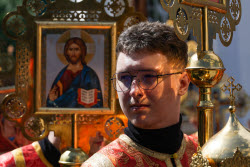 Religious procession marks Day of Slavic Literature and Culture in Novosibirsk, Russia