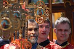 Religious procession marks Day of Slavic Literature and Culture in Novosibirsk, Russia