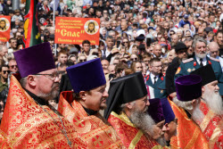 Religious procession marks Day of Slavic Literature and Culture in Novosibirsk, Russia
