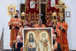 Religious procession marks Day of Slavic Literature and Culture in Novosibirsk, Russia