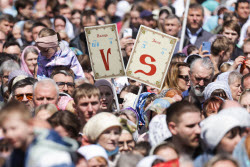 Religious procession marks Day of Slavic Literature and Culture in Novosibirsk, Russia