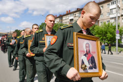 Religious procession marks Day of Slavic Literature and Culture in Novosibirsk, Russia