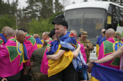 Russia and Ukraine exchange 