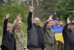 Russia and Ukraine exchange 