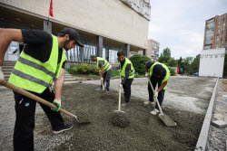 Repair and refurbishment work in Lugansk