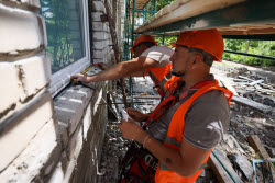 Repair and refurbishment work in Lugansk