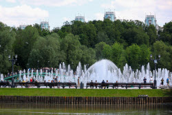 Warm weather in Moscow
