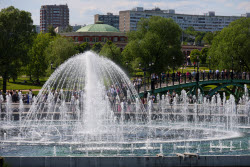 Warm weather in Moscow