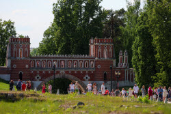 Warm weather in Moscow