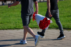 Warm weather in Moscow