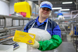 Krabozavodsk fish processing complex on Shikotan Island, Russia