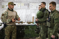 Russian sappers training in Lugansk People's Republic