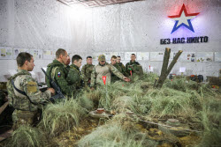 Russian sappers training in Lugansk People's Republic