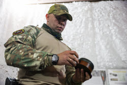 Russian sappers training in Lugansk People's Republic