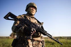 Russian sappers training in Lugansk People's Republic