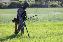 Russian sappers training in Lugansk People's Republic