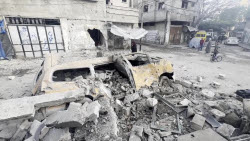 Aftermath of Israeli bombardment of a school sheltering dozens of families in Gaza
