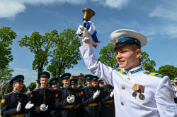 (+ВИДЕО) Последний звонок в Краснодарском кадетском президентском училище