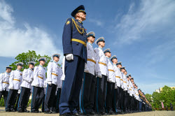 Последний звонок в Краснодарском кадетском президентском училище 