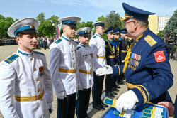 Последний звонок в Краснодарском кадетском президентском училище 